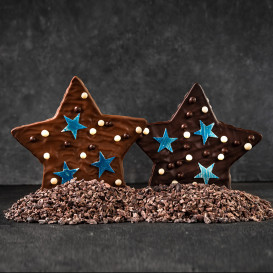 Étoile feuilletine praliné